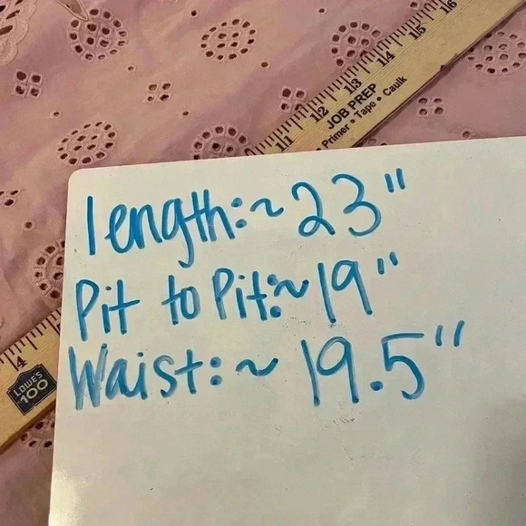 WYSE London Pink Open Embroidery Long Sleeve Blouse Shirt Top Sz 2 - Picture 8 of 8